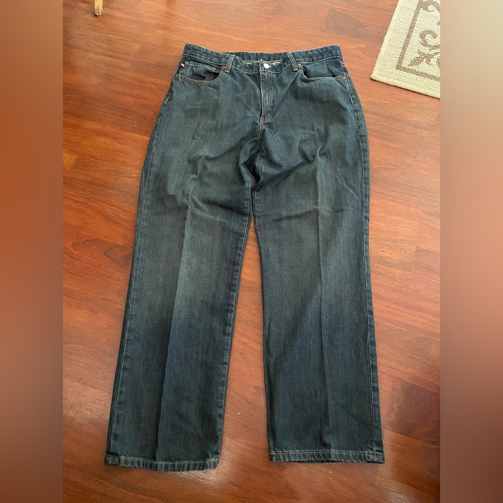 Ralph Lauren Saturday blue jeans size 14 cotton medium wash denim straight leg - Picture 4 of 16
